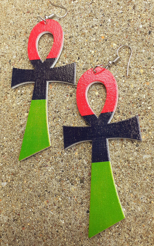 RBG Ankh Pan African Earrings Kargo Fresh