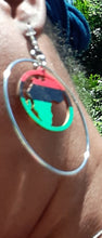 Load image into Gallery viewer, RBG Pan African Hoop Earrings Kargo Fresh
