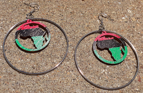 RBG Pan African Hoop Earrings Kargo Fresh