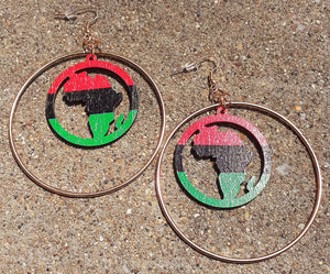 RBG Pan African Hoop Earrings Kargo Fresh