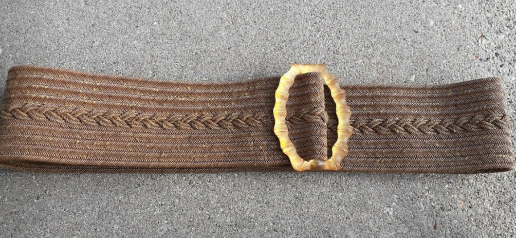 Alexis Bittar off-white woven macrame belt with yellow lucite buckle size M Alexis Bittar | Accessories | Alexis Bittar Blue Lucite  main image 3