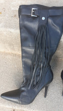 Load image into Gallery viewer, Rare Andrea Leather Fringe Moto Boots Size 9 Kargo Fresh
