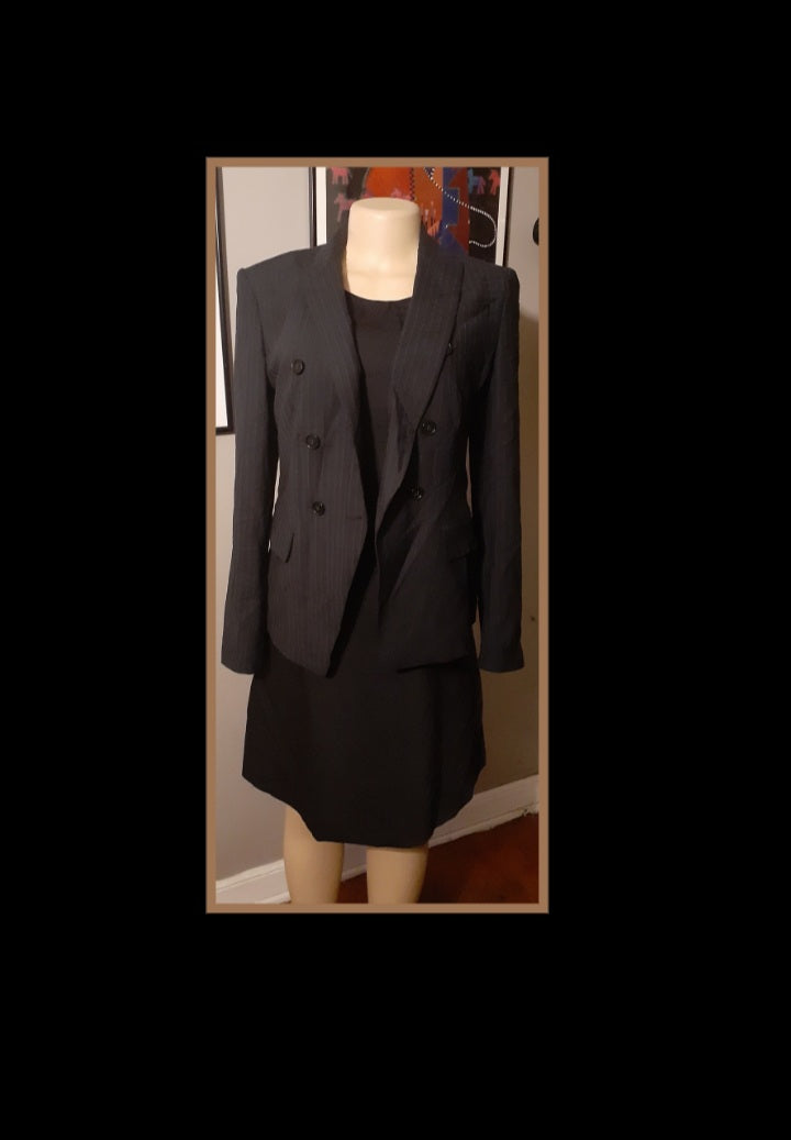 Rare Ann Taylor Virgin Wool Dress Suit Size 8 Kargo Fresh