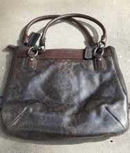 Load image into Gallery viewer, Rare Coach Python Kristin Tote Kargo Fresh
