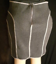 Load image into Gallery viewer, Rare Distressed Jersey Mini Skirt Size Large Kargo Fresh
