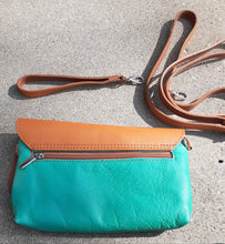 Load image into Gallery viewer, Rare Italian Artists Calf Leather Wristlet/Crossbody Kargo Fresh
