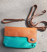 Load image into Gallery viewer, Rare Italian Artists Calf Leather Wristlet/Crossbody Kargo Fresh
