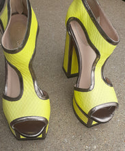 Load image into Gallery viewer, Rare Kat Maconie Neon Platform Heels Size 8 Kargo Fresh
