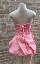 Load image into Gallery viewer, Rare Linen Silk Corset Dress Size Medium Kargo Fresh
