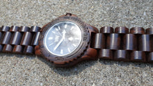 Load image into Gallery viewer, Rare Mens We Wood Walnut WOOD Watch Made in Italy Kargo Fresh
