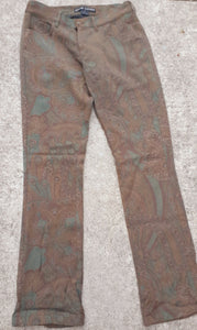 Rare Ralph Lauren Black Label Paisley Bootcut Pants Size 2 Kargo Fresh