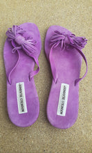 Load image into Gallery viewer, Rare Suede Manolo Blahnik Westy Sandals Size 6 Kargo Fresh
