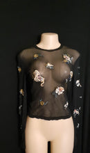 Load image into Gallery viewer, Rare Vivienne Tam Stretch Netting Top Small Kargo Fresh
