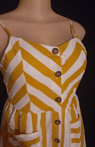 Rayon Pinstripe Cami Dress Size Small Kargo Fresh