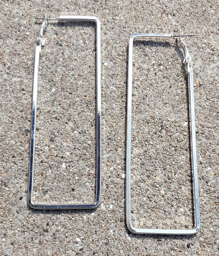 Rectangle Hoop Earrings Kargo Fresh