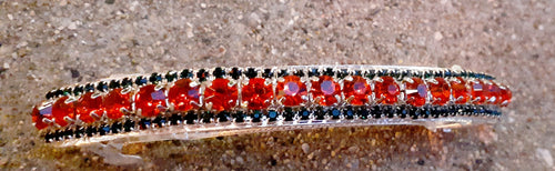 Red and Green Rhinestone Hair Clip Kargo Fresh