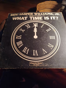 Rev. Jasper Williams Jr - What Time Is It? LP Church Door Records Sermon Gospel Kargo Fresh