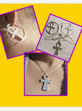 Load image into Gallery viewer, Rhinestone Ankh Necklace Set Kargo Fresh
