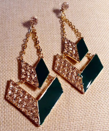 Rhinestone Chandelier Dangle Earrings Kargo Fresh