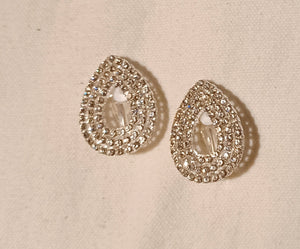 Rhinestone Clip on Stud Earrings Kargo Fresh