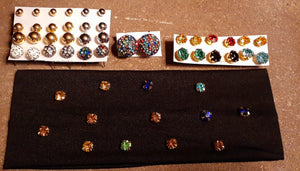 Rhinestone Headband and Earrings Bundle Kargo Fresh