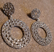 Load image into Gallery viewer, Rhinestone Hoop Earrings Kargo Fresh
