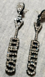 Rhinestone statement VIBES Earrings Kargo Fresh