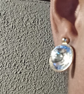 Rhinestone stud cluster clip on earrings Kargo Fresh