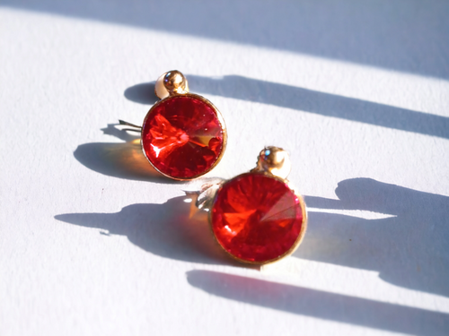 Rhinestone stud cluster clip on earrings Kargo Fresh
