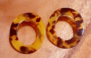 Ring Tortoise Acrylic Earrings Kargo Fresh