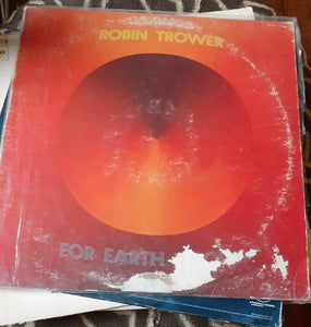 Robin Trower - For Earth Below  33 RPM Lp 1975 Kargo Fresh