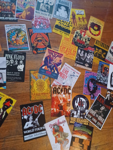 Rock concert mini poster set of 45 Kargo Fresh