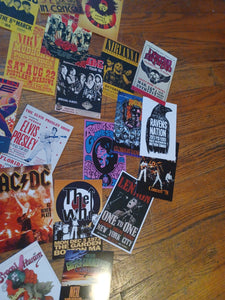 Rock concert mini poster set of 45 Kargo Fresh