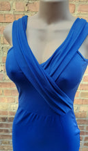 Load image into Gallery viewer, Royal Blue Poly Spandex Maxi Dress Medium Kargo Fresh
