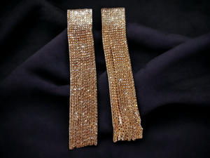 Runway rhinestone Tassel  Earrings Kargo Fresh