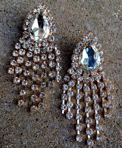 Runway rhinestone earrings Kargo Fresh