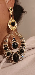 Runway rhinestone earrings Kargo Fresh