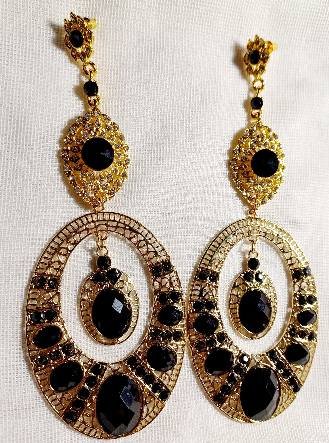 Runway rhinestone earrings Kargo Fresh