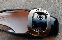 Load image into Gallery viewer, Salvatore Ferragamo Black Leather Slingbacks  Size 6.5 C Kargo Fresh
