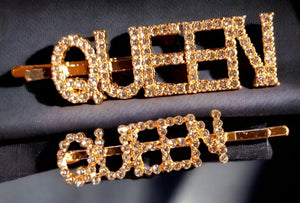 Rhinestone Queen Statement Hair Clip