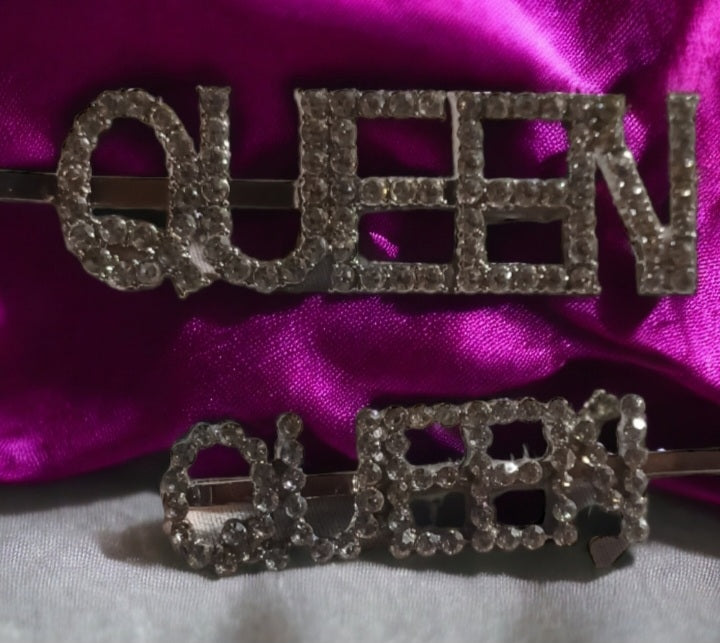 Rhinestone Queen Statement Hair Clip