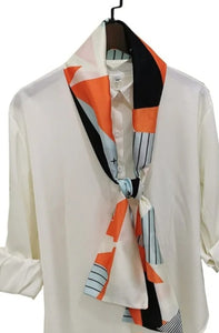 Abstract multi use scarf