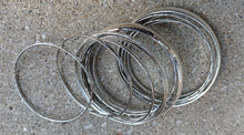 Load image into Gallery viewer, Set of 15 Chunky silver Bangles Kargo Fresh
