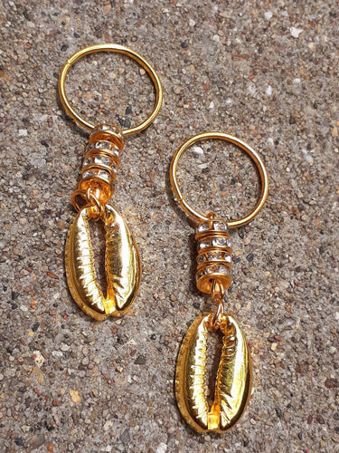 Set of 2 Cowrie Shell Braid/Loc Charms Kargo Fresh