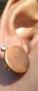 Set of 2 Wooden Clip on Stud Earrings Kargo Fresh
