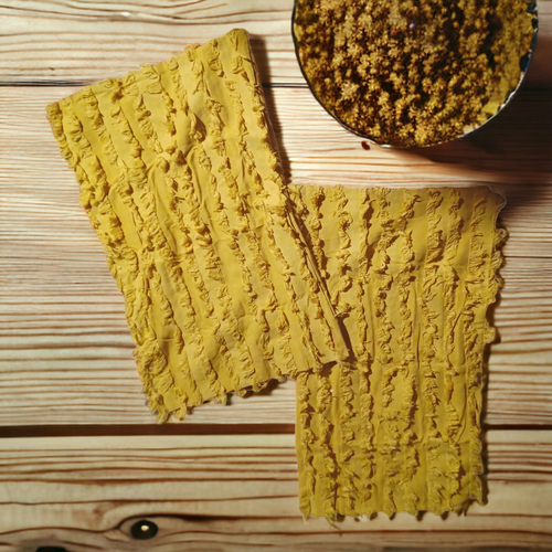 Set of 2 mustard yellow Fringe pillow covers 11x19 Kargo Fresh