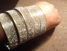 Load image into Gallery viewer, Set of 5 Blingy Rhinestone Chunky Bangles Kargo Fresh
