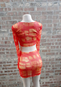 Sexy Stretch Mesh 2 piece Set M New Kargo Fresh