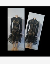 Load image into Gallery viewer, Sexy black lace cocktail dress S/M Kargo Fresh
