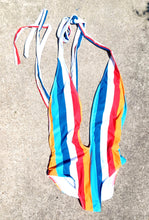 Load image into Gallery viewer, Sexy striped  1 piece swimsuit M Kargo Fresh
